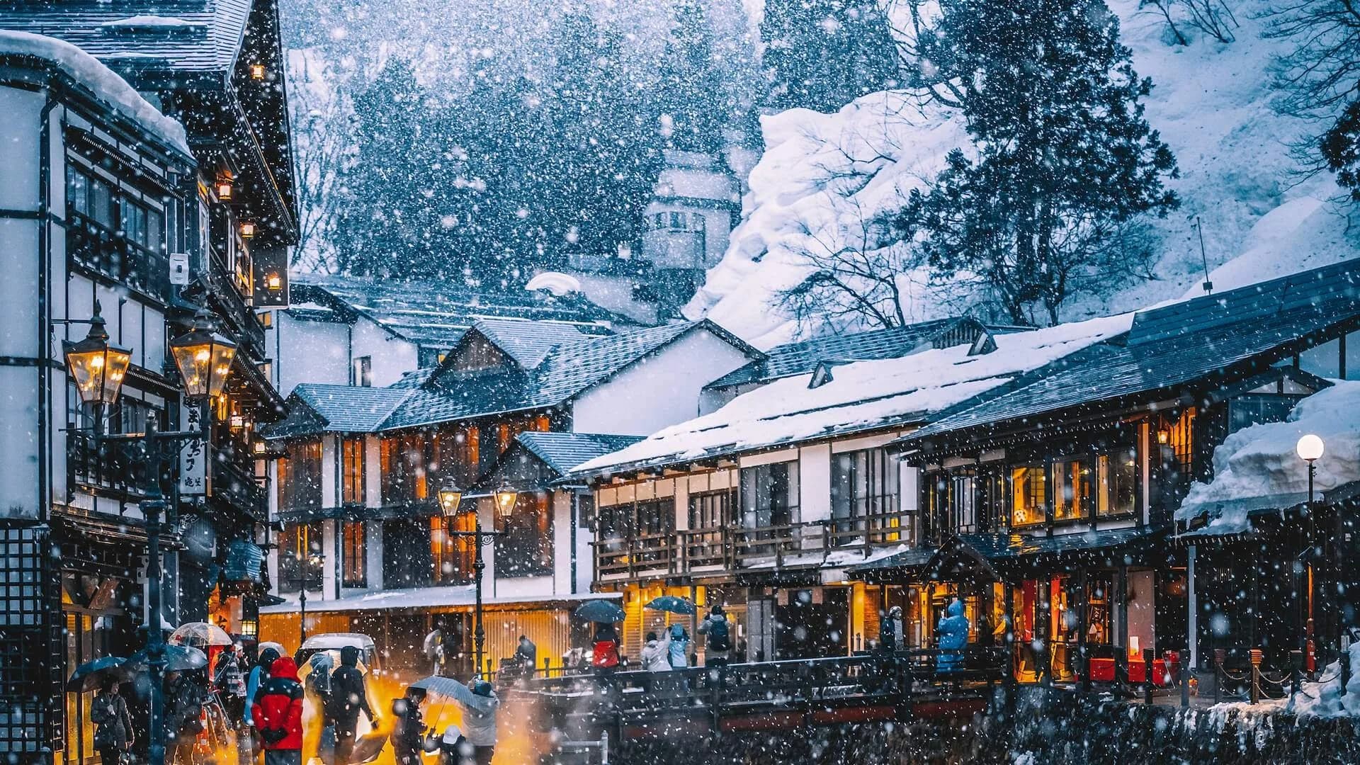 Japon sous la neige luxe